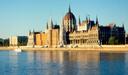 Budapests stunning Parliament Buildings on Pests riverbank.